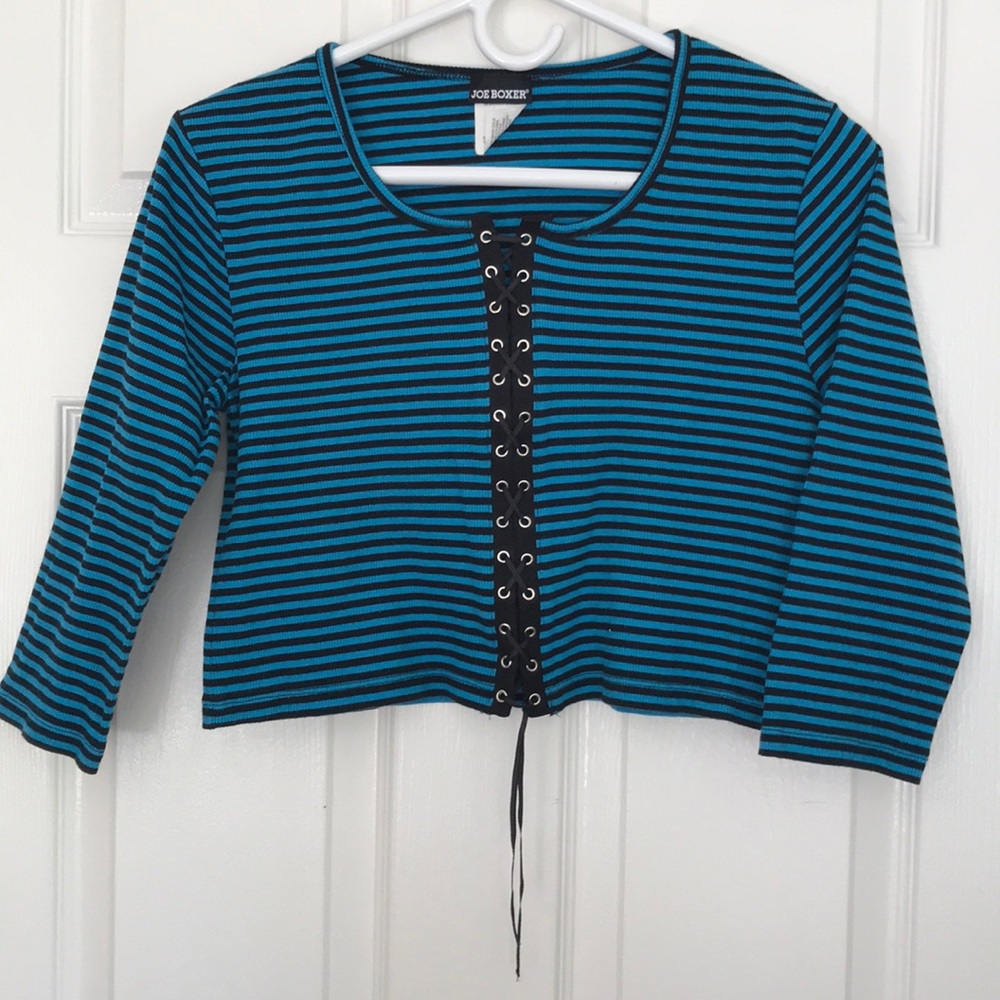 Joe Boxer Lace up Crop Top